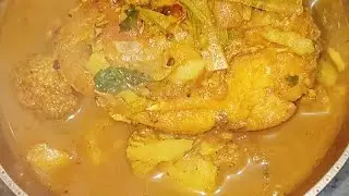 Delicious Fish Curry Recipe 👍 Assamese Style Fish Curry with Couliflower 🤤🍛