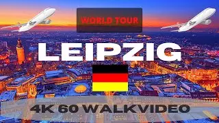 LEIPZIG Germany 🇩🇪  City Center Walk Tour 4K 60fps UHD