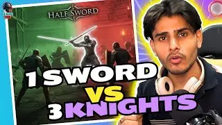 Half Sword Game – 1 Sword vs 3 Knights🔥 | Realistic Arena Battle & Funny Moments | GLITCHGODGAMING