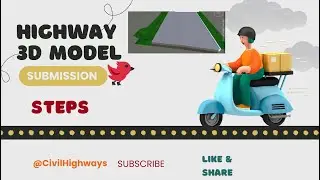 Этапы подачи 3D-модели автомагистрали || Процесс BIM || Open Roads Designer