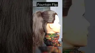 Fountain flip for bouncy Ponytail #Fountainflip #HairTools #Ponytail #Sports #Fyp