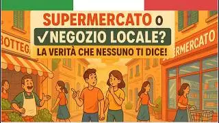 Learn Italian Podcast Ep 94: Ascolta e Impara l&rsquo;Italiano &ndash; Piccoli Negozi o Supermercati ? 🛒