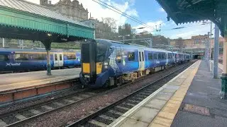 385016 and 334001 at Edinburgh 27/01/2023