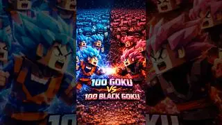 100 GOKU vs 100 BLACK GOKU 💀 | Ultimate Clone Battle 🔥