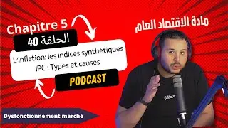 Ch.5 : الحلقة 40 : l'inflation (IPC): Types et causes (Désinflation, Déflation, In.Sous-Jacente)