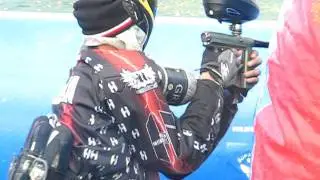 Paintball Airball action High Intensity blue RAW Bob long victory, empire axe, dye rotor