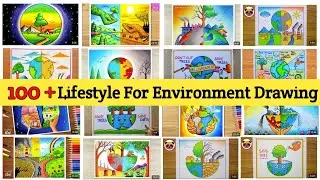 Lifestyle For Environment Drawing / Environment Day Drawing / We are Pro Planet Drawing/ Environment