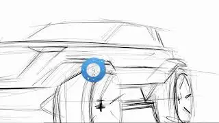 Offroad car design sketch by Ervin Shikhaliyev