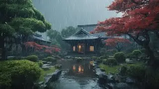the sound of rain and thunder falling on the high mountain | Rain Sounds for Sleeping