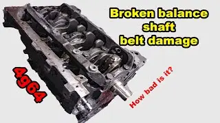 What happens to your engine when a balance shaft belt breaks?