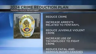 Phoenix Police Department release 2024 crime reduction plan