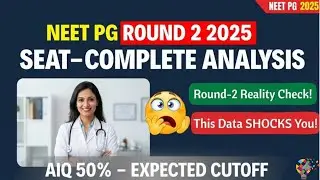 NEET PG Round 2 2025 : Branch Wise Seat Increase| Clear Vacancy Reduced |2024 vs 2025 Compare#neetpg