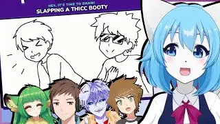 Chaotic Gartic Phone Collab ft. Wolfychu, Nuxtaku, Haruka, Lost_Pause and More!