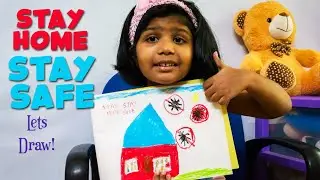 Stay Home Stay Safe Drawing And Coloring Kids Creativity