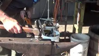 how to forge a horse shoe nail hook