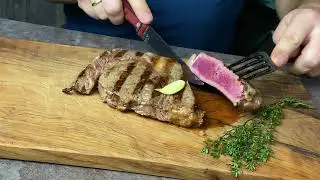 Стейк прожарки blue rare - очень слабая прожарка. Стейк рибай прожарка блю рейр на гриле BORK G802