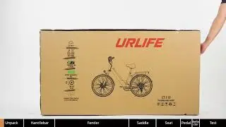 URLIFE E26 (US edition) 750W Step Through Electric Bike Unboxing & Assembly!--GleeRide