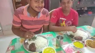 Eating Challenge =🔥 Spicy Chicken Curry + Rice = Two Brothers Competition || Hash Minor