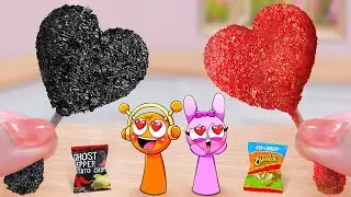Best Fast Food 💖 Make Miniature Fry Chicken Heart Cheetos & Ghost Pepper 💖 Mina Mini Kitchen