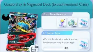 Pok&eacute;mon TCG Pocket - Expert Solo Battle | Guzzlord ex & Naganadel Deck (Extradimensional Crisis)