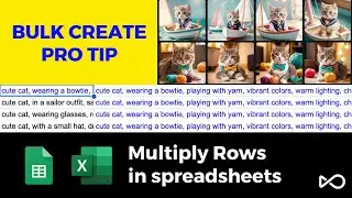 Pro Tip: Multiply Rows in Spreadsheets to BULK CREATE AI Images