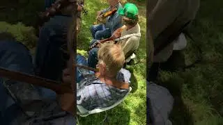 Shade tree fiddle jam. #oldtime #bluegrass #stringband