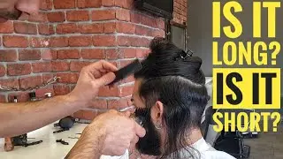 HIS LIFE CHANGED IN AN INSTANT (haircut long hair machine shave)
