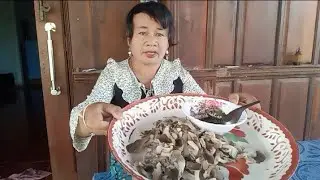 เมนุนี่งเห็ดนางฟ้าแจ่วปลาแดก