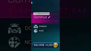 Titanium white Dominus rocket league sideswipe￼
