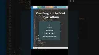 C++ Pyramid Star Pattern || Easy to learn Approach || @sharpcoder_