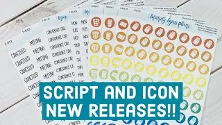 Brand New Scripts and Icons || Functional Planner Stickers || New Releases || Mandy Lynn Plans