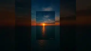 Sunset over the ocean. Just light, water and silence. Feel it.🌊✨🤍