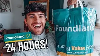 POUNDLAND 24 HOUR FOOD CHALLENGE | ONLY EATING POUNDLAND FOOD FOR 24 HOURS