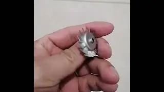 High precision small impeller small fan in titanium by 5 axis CNC machining