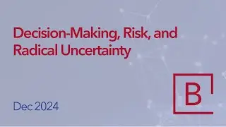 Decision-Making, Risk, and Radical Uncertainty - Dec 2024