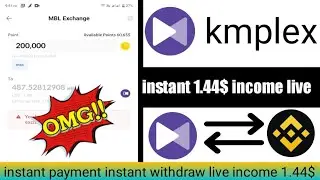 kmplex wallet offer !! instant payment 1.44$ instant withdraw !! live payment proof !! #kmplex