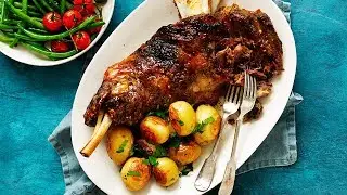 Slow-Roasted Lamb Shoulder with Lemon, Garlic and Rosemary