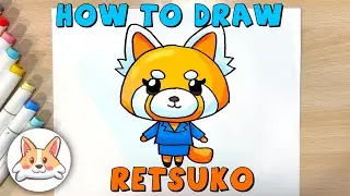 How to Draw Retsuko from Sanrio | Easy Step-By-Step