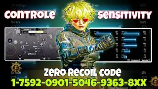 NEW UPDATE 4.2 code🔥BEST SENSITIVITY CODE + CONTROL SETTINGS BGMI/PUBGMOBILE|
