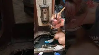 Bilge Cleaning! #shorts #sailboatrestoration #cleaning
