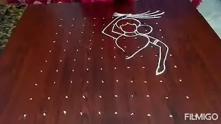 Sankranthi special muggulu.. pongal Rangoli..10 to 10 dots..