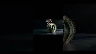Bird and flower-cactus #ai #aivideo #veo3  #bird
