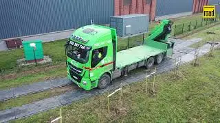 Access road for heavy transport &ndash; a revolution in the construction of temporary roads with RS 450!