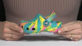 Crocs Kids Classic Marbled Tie-Dye Clog (Toddler) SKU: 9914755