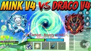 Mink v4 vs draco v4 (blox fruits )