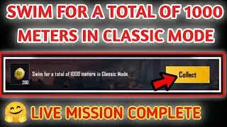 Swim for a total of 1000 meters in Classic Mode 