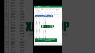 XLOOKUP function in Excel or Google Sheets (better version of VLOOKUP) #excel #exceltech #workhacks