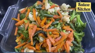 Boiled Vegetables | stirred Fried Vegetables | vegetable Sizzler | healthy veggies Snacks|