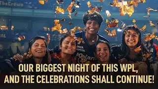 Our biggest night of this #TataWPL, and the celebrations shall continue. 🏆🥹🌟🌟 | RCB
