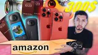 COMPRÉ LA CAJA MISTERIOSA DE AMAZON DEVOLUCIONES MÁS BARATA....  iPhone 15, go pro?